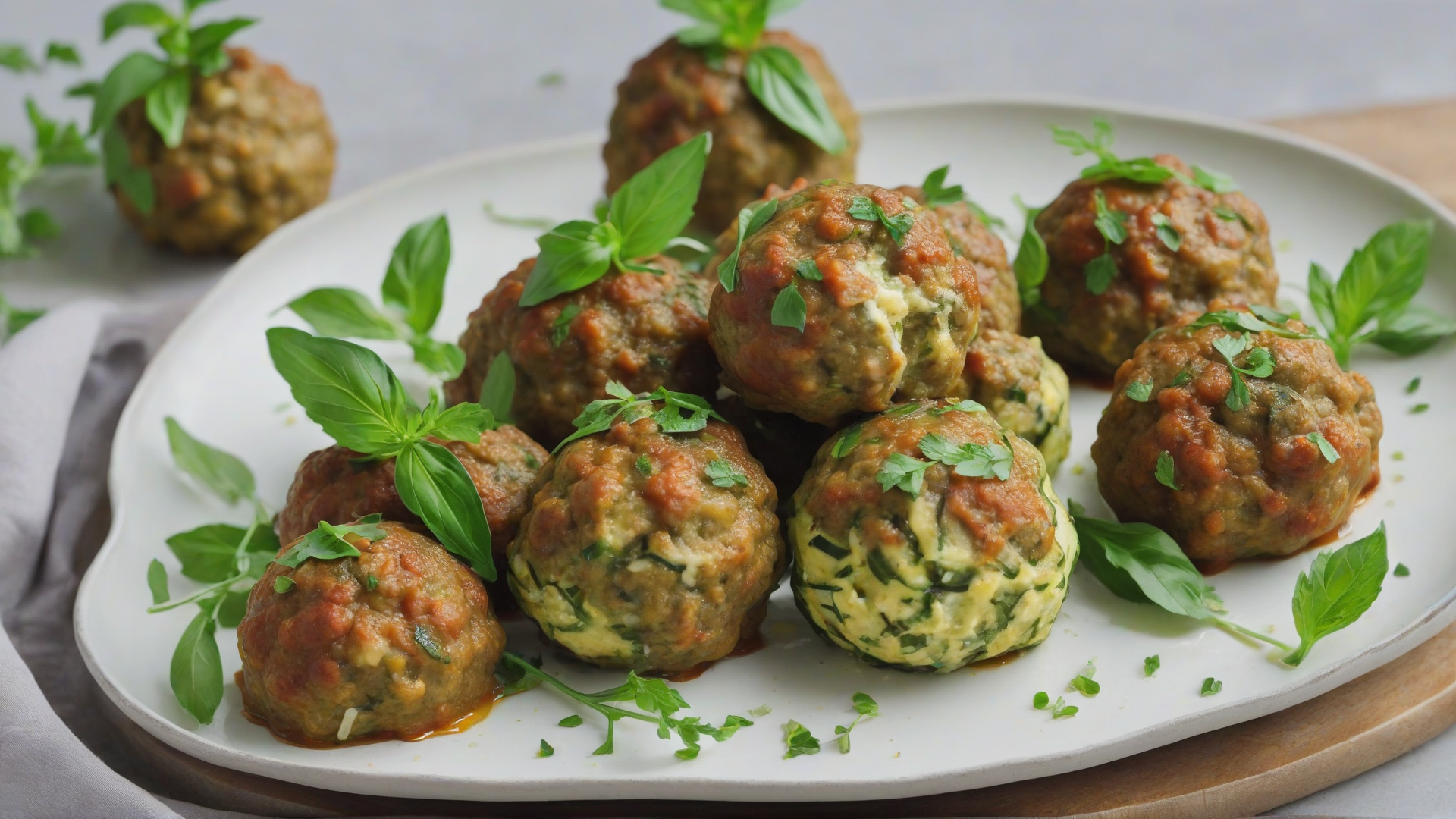 polpette di ricotta e zucchine